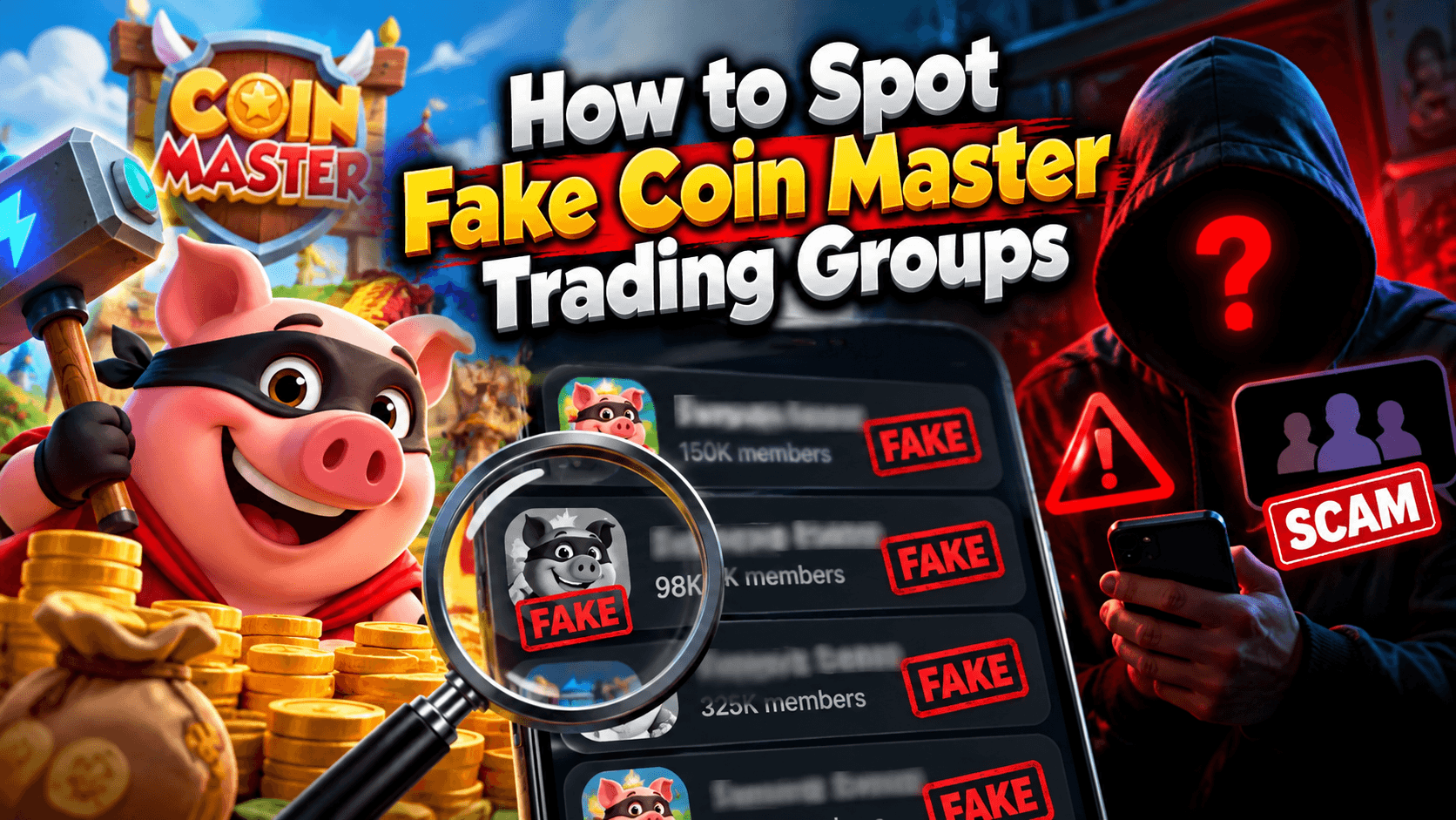 How to Spot Fake Coin Master Trading Groups