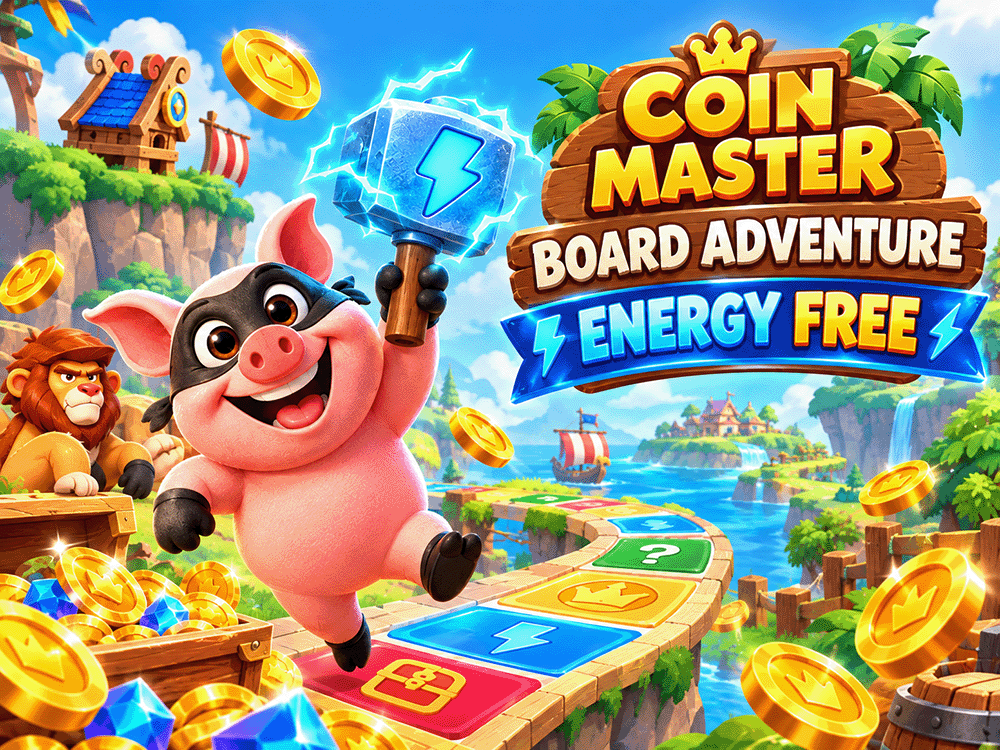 Coin Master Board Adventure background